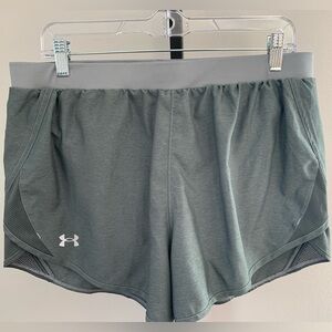 Under Armour Women's Light Gray Athletic Running Shorts